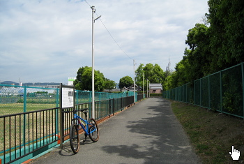 芥川廃寺の回廊跡 芥川廃寺の回廊跡