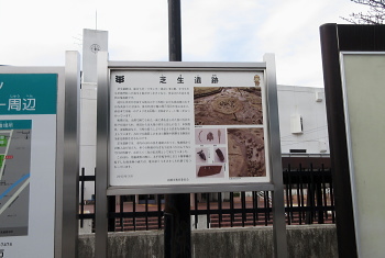 芝生遺跡 説明板 芝生遺跡 説明板